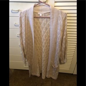 LC Baby Pink Long Knitted Cardigan